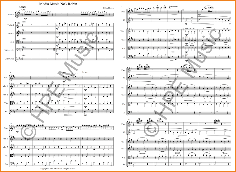 Media Music Robin SampleScore