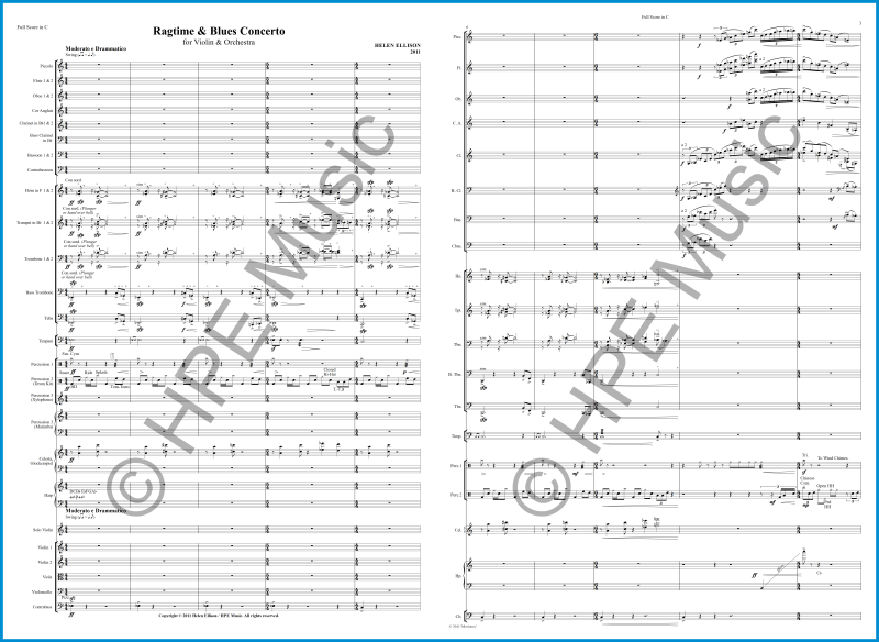 RagtimeAndBluesConcertoSampleScore